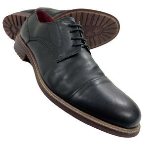 Vintage Foundry Co. Cyrus Black Leather Cap Toe Oxfords Men’s Size 12